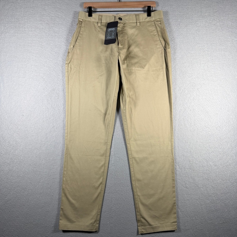 Fabletics Mens The High Side Chino‎ Modern Classic Fit Khaki Tan 32x32 PT2354910